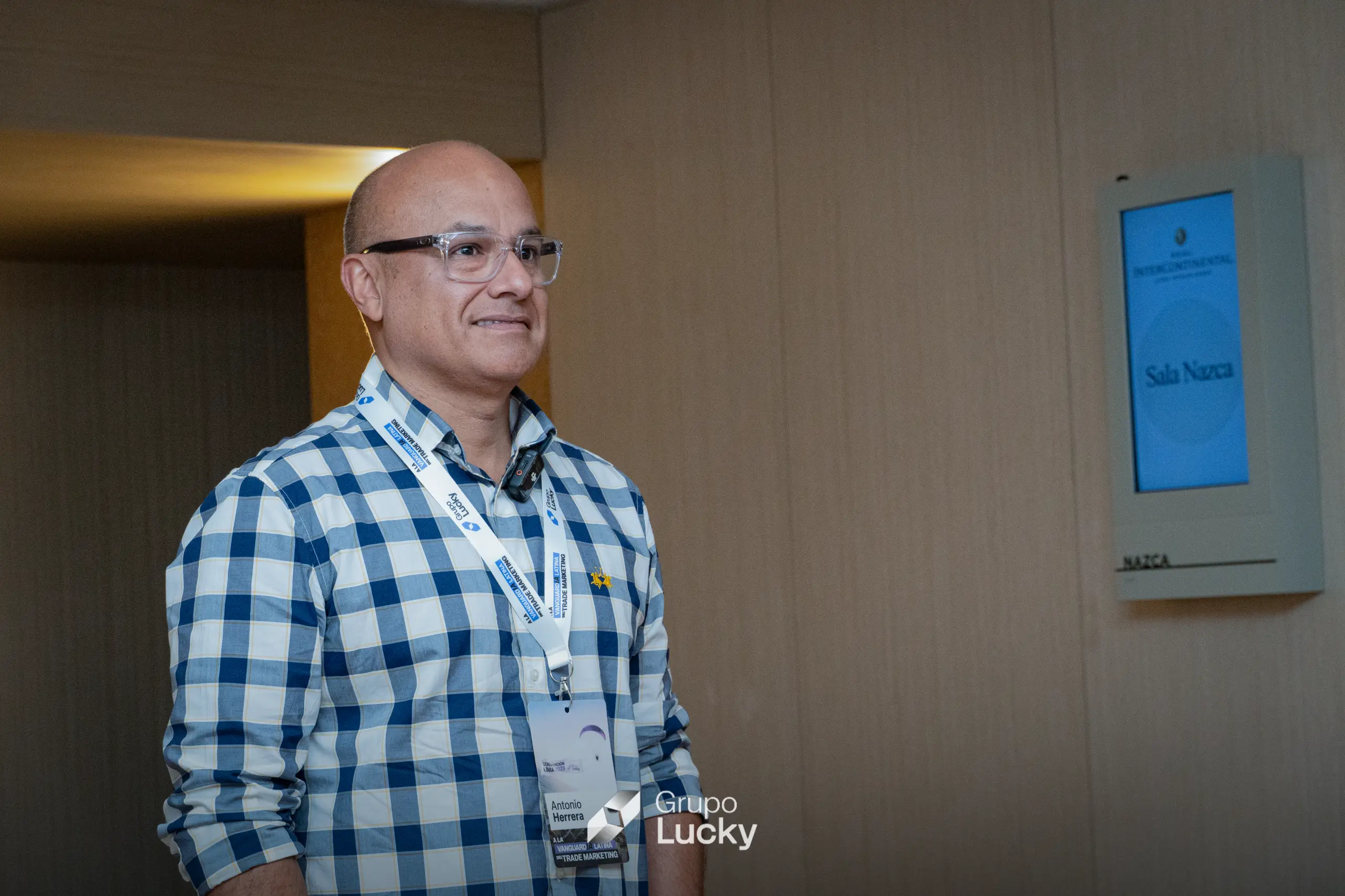 Antonio Herrera, Director Regional de Inteligencia Comercial e Innovación Tecnológica, durante la Convención Grupo Lucky 2026